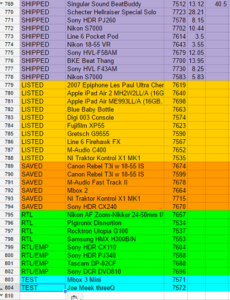 new ebay inventory spreadsheet